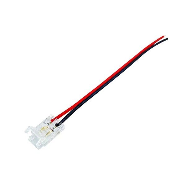 SE21-CP-LST CONNECTOR POWER FOR LED STRIPS 10MM WITH CABLE 15CM