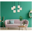 SE21-BL-B10-BL6-SH1 ADEPT PENDANT White Shade Pendant +