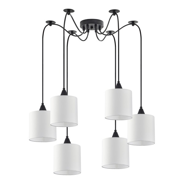 SE21-BL-B10-BL6-SH1 ADEPT PENDANT White Shade Pendant +