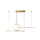 SE LED 100 LUFICET PENDANT GOLD 24W 3CCT 100x6x100cm IP20 2 YEARS WARRANTY