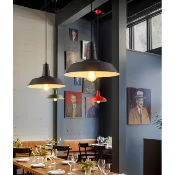 SE21-BL-35 SPACE PENDANT LAMP BLACK E27 35x100cm IP20 220V 2 YEARS WARRANTY