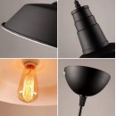 SE21-BL-35 SPACE PENDANT LAMP BLACK E27 35x100cm IP20 220V 2 YEARS WARRANTY
