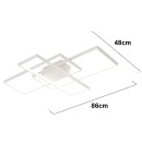 SE LED 4 TESSERA WHITE 86*48*10cm 3CCT WITH MEMORY IP20 50W 2 YEARS WARRANTY