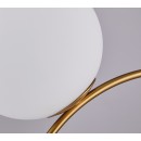 SE21-GM-35 SCEPTRE GOLD MATT PENDANT OPAL GLASS E3.