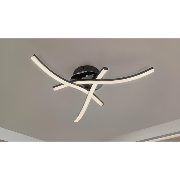 SE LED 46 ALORA BLACK CEILING 46x46x8cm 24W 3CCT IP20 2 YEARS WARRANTY