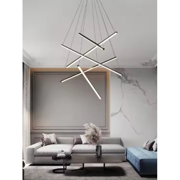 SE LED 50 BEATRICE BLACK PENDANT 80x8x16cm 50W IP20 3CCT 2 YEARS WARRANTY