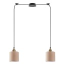 SE21-BR-10-BL2-SH3 MAGNUM BRONZE  Brown Shade Pendant+