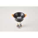 SE-SP-DL-R-BL CARGO SPORLIGHT DOWNLIGHT RECESSED GU10 BLACK FOR HOLE 6.5cm