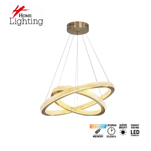 SE LED 60+80 ELYSIA GOLD MATTE 147W 3CCT WITH REMOTE CONTROL+MEMORY IP20 2 YEARS WARRANTY