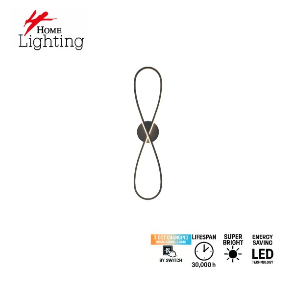 SE LED 30 INFINITO WALL LAMP 18W 3CCT 15x6x55cm IP20 220V 2 YEARS WARRANTY