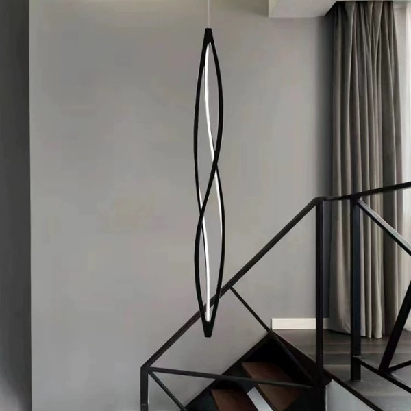 SE LED 100 SIGMA PENDANT BLACK 48W 3CCT 20x100cm IP20 220V 2 YEARS WARRANTY