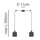 SE21-BR-10-BL2-MS1 MAGNUM BRONZE Black Metal Shade Pendant+