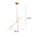 SE LED 50 VAMOS PENDANT GOLD 22W 3CCT 50x50x110cm IP20 220V 2 YEARS WARRANTY