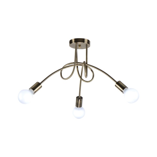 KQ 2627/3 QUIRKY ANTIQUE BRONZE CEILING LAMP Z3