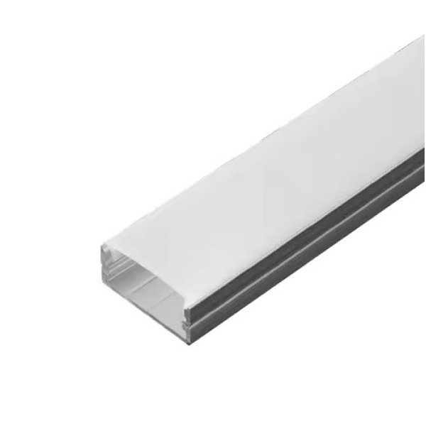 SE-PRO-23 ALUMINIUM PROFILE 2,3*1,0CM SQUARE FOR 2 LED STRIPS PRICE PER METER