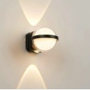 SE LED 105 HALO BLACK OUTDOOR WALL LAMP 10+2W 3000K 2 YEARS WARRANTY