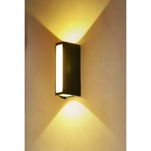 SE LED 155 BRICK S OUTDOOR WALL LAMP BLACK 6+4W 3000K