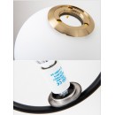 SE 110-2 PRATO PENDANT BRASS GOLD WITH 2 OPAL GLASSES Φ15 Γ4