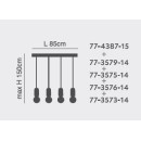 SE 149-GY IRIS PENDANT LAMP GREY 1E2