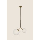 SE 110-15-23 PRATO PENDANT BRASS GOLD WITH 2 OPAL GLASSES Φ15,23 Γ4