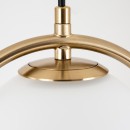 SE 110-15-23 PRATO PENDANT BRASS GOLD WITH 2 OPAL GLASSES Φ15,23 Γ4