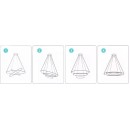 SE LED 60 DAMITA BLACK PENDANT 60x40x20cm 70W 3CCT IP20 2 YEARS WARRANTY