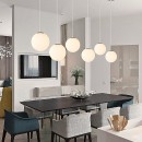 SE1125-1-OP ALESSIA Φ25  PENDANT OPAL GLASS  Ε4