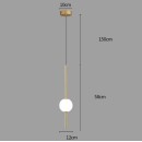 SE LED 12 AMALFI PENDANT GOLD 7W 3CCT 12*100cm IP20 220V 2 YEARS WARRANTY