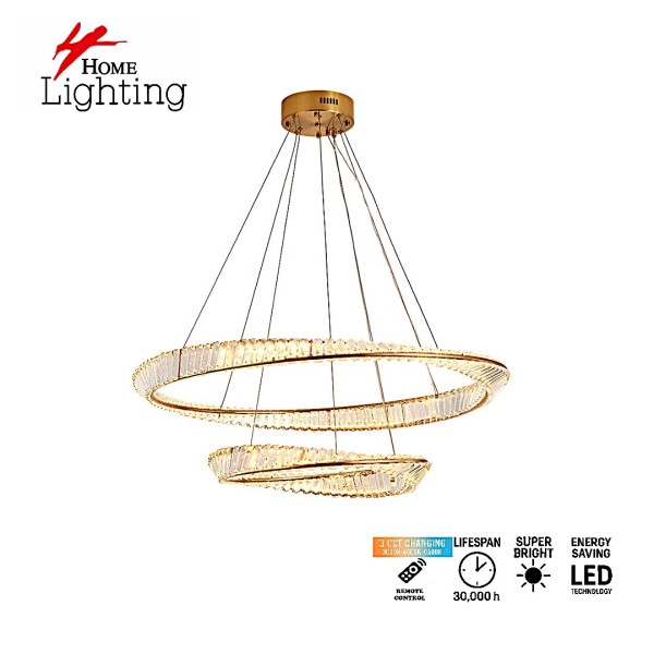 SE LED 60+80 OVELA  GOLD  3000K  60+80cm  2 YEARS WARRANTY