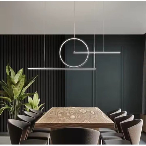 SE LED 100 LUFICET PENDANT BLACK 24W 3CCT 100x6x100cm IP20 220V 2 YEARS WARRANTY