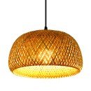 SE21-BA-38 WOVEN  PENDANT  BAMBOO STEEL  38*20*120cm  E27  2 YEARS WARRANTY