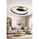 SE LED 50 LICI CEILING BLACK 38W 3CCT 50x9cm IP20 220V 2 YEARS WARRANTY Α1