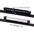 UNO-TR4-3BL DERETO TRACK LIGHT BLACK ROTATING 1PHASE 30W 3000K 47x3,3x5,7cm IP20 110-220V 2 YEA