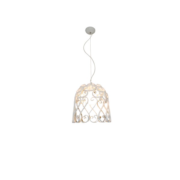 HL-3586-1PΜ LEWIS WHITE MAT PENDANT 
