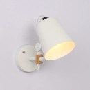 YQ-4003 SAM WHITE METAL-WOOD WALL LAMP 1Ε1