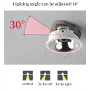 SE-SP-DL-R-BL CIELO SPOTLIGHT DOWNLIGHT RECESSED BLACK GU10 FOR HOLE 7cm