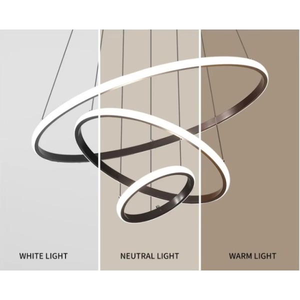 SE LED 60 DAMITA BLACK PENDANT 60x40x20cm 70W 3CCT IP20 2 YEARS WARRANTY