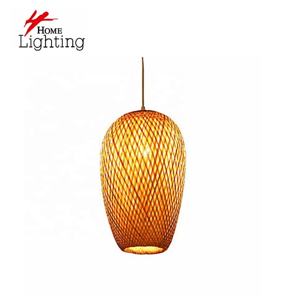 SE21-BA-30 PUMP PENDANT  BAMBOO STEEL  30*30*120cm  E27  2 YEARS WARRANTY