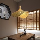 SE21-BA-5023 JUPE  PENDANT  BAMBO STEEL  50*23*120cm  E27  2 YEARS WARRANTY