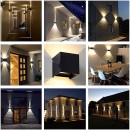 SE-WLL-3K-DG CUBO LED WALL LAMP 5W*2 3000K DARK GREY