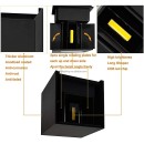 SE-WLL-3K-DG CUBO LED WALL LAMP 5W*2 3000K DARK GREY