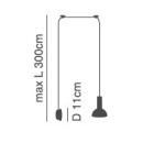SE21-GM-4-NM1W-MS3 ADEPT TUBE Gold Matt Wall Lamp Black Metal Shade+