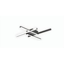 SE LED 90 AFFILATO CEILING BLACK 30W 3CCT 90x90x5cm IP20 220V 2 YEARS WARRANTY