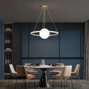 SE LED 50 PAULA PENDANT BLACK 24W 3CCT+E14 50x100cm IP20 220V 2 YEARS WARRANTY