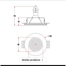 SE-SPG-DL-WH YESO SPOT GYPSUM DOWNLIGHT WHITE GU10