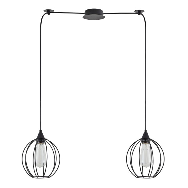 SE21-BL-B10-BL2-GR2 ADEPT PENDANT Black Metal Grid Pendant+