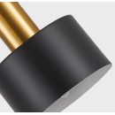 SE21-GM-9-MS1 ADEPT WALL LAMP Gold Matt and Black Metal Wall Lamp Black Metal Shade+