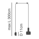 SE21-GM-4-NM1W-MS1 ADEPT TUBE Gold Matt Wall Lamp Black Metal Shade+