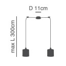 SE21-BL-B10-BL2-SH2 ADEPT PENDANT Grey Shade Pendant +