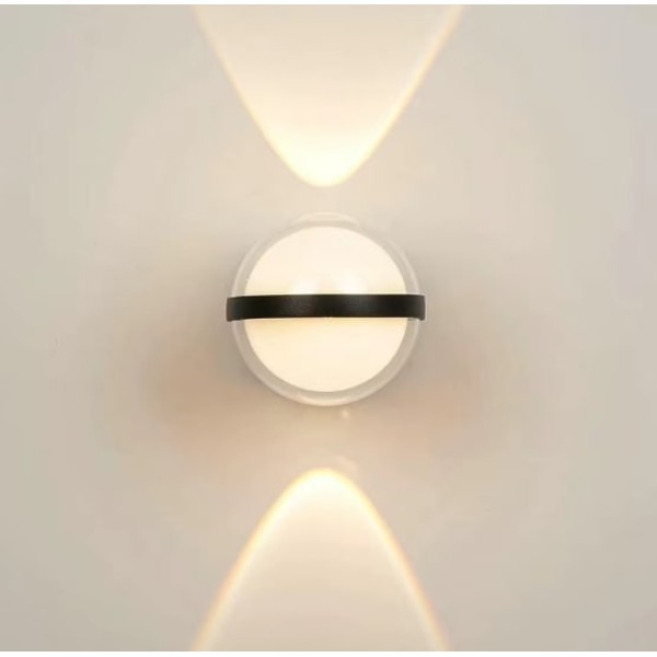 SE LED 105 HALO BLACK OUTDOOR WALL LAMP 10+2W 3000K 2 YEARS WARRANTY